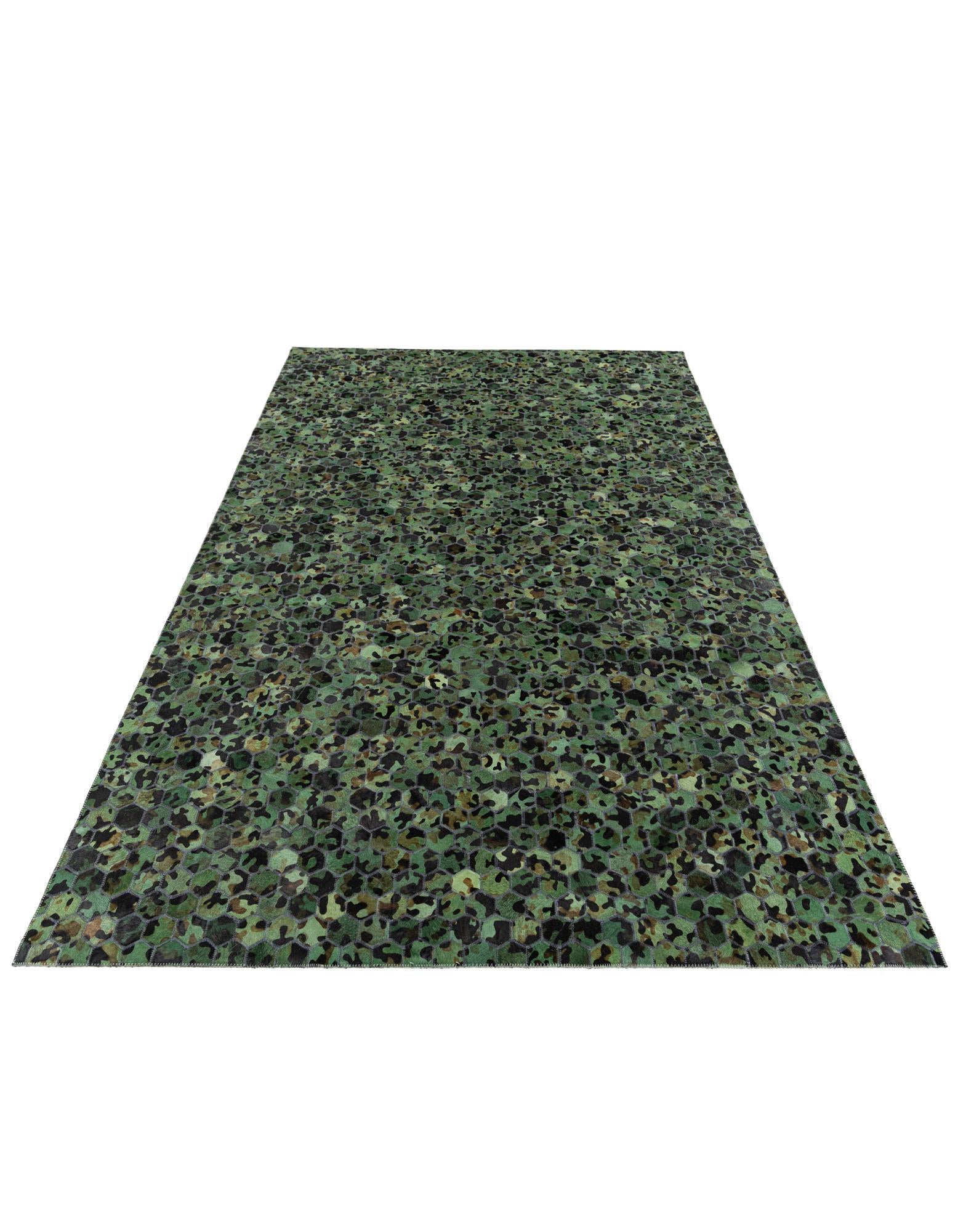 5' x 7' 9 Cowhide Stocks Rug
