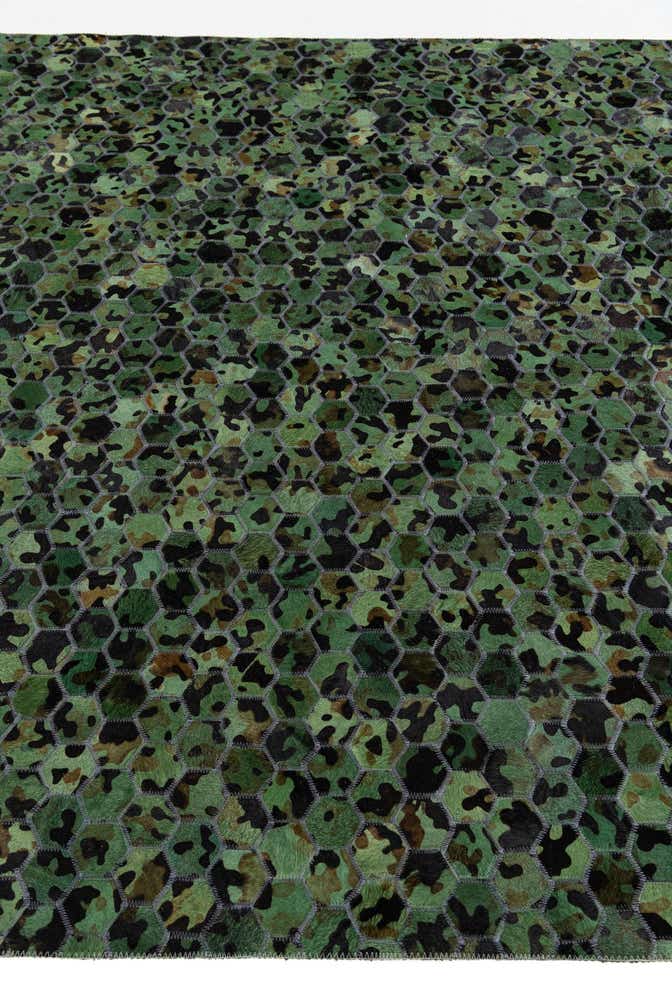 5' x 7' 9 Cowhide Stocks Rug