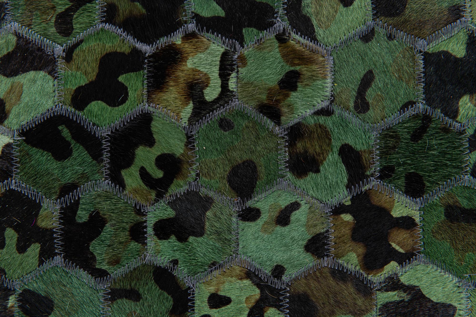 5' x 7' 9 Cowhide Stocks Rug