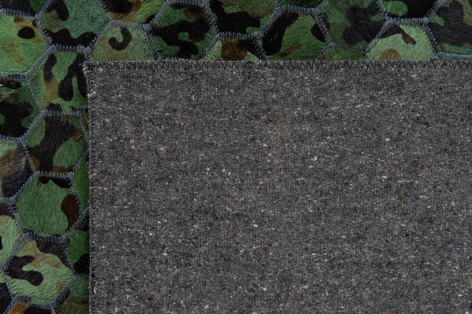 5' x 7' 9 Cowhide Stocks Rug
