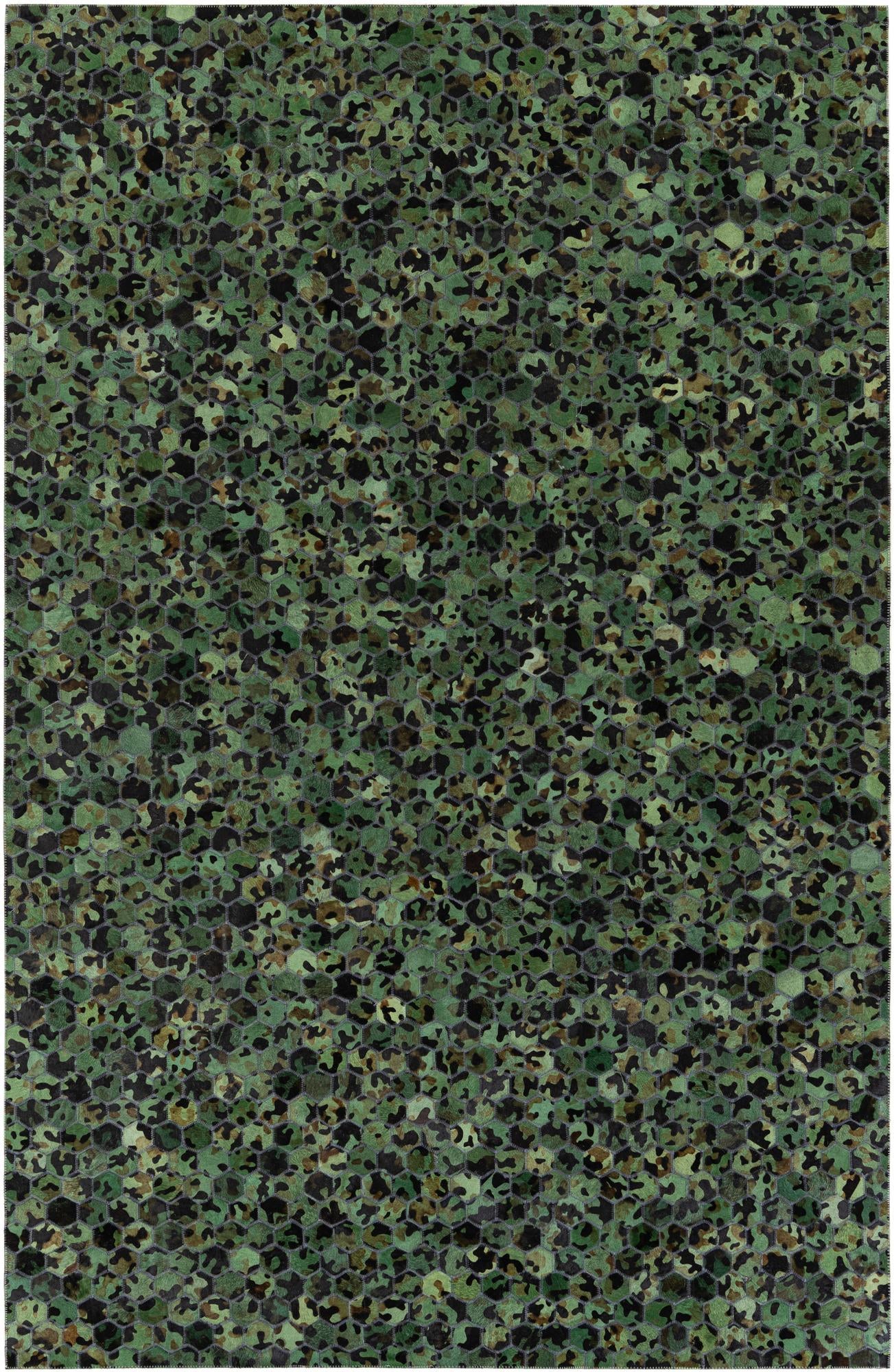 5' x 7' 9 Cowhide Stocks Rug
