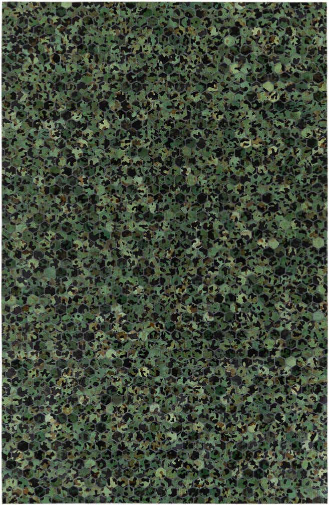 5' x 7' 9 Cowhide Stocks Rug