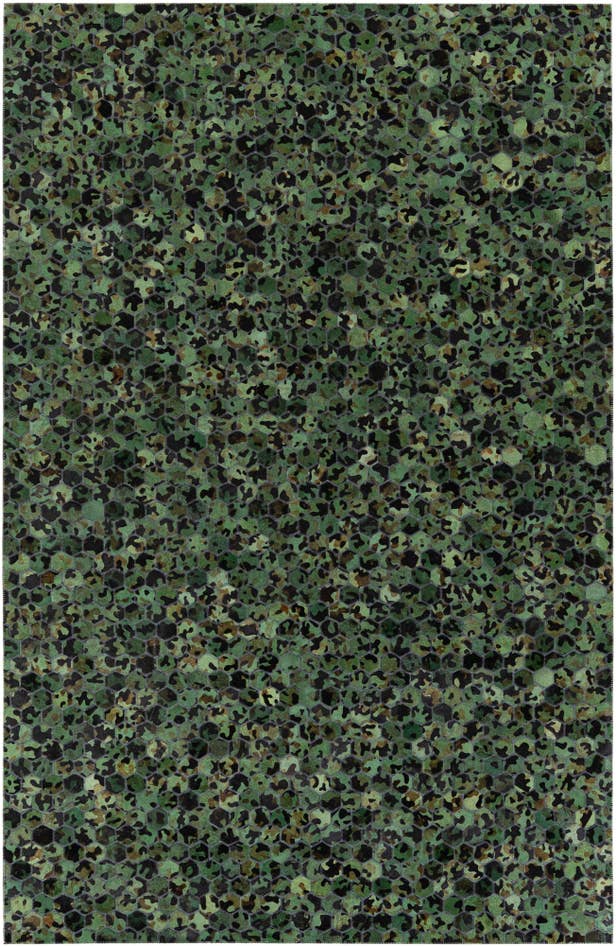 Detail image of 5' x 7' 9 Cowhide Stocks Rug