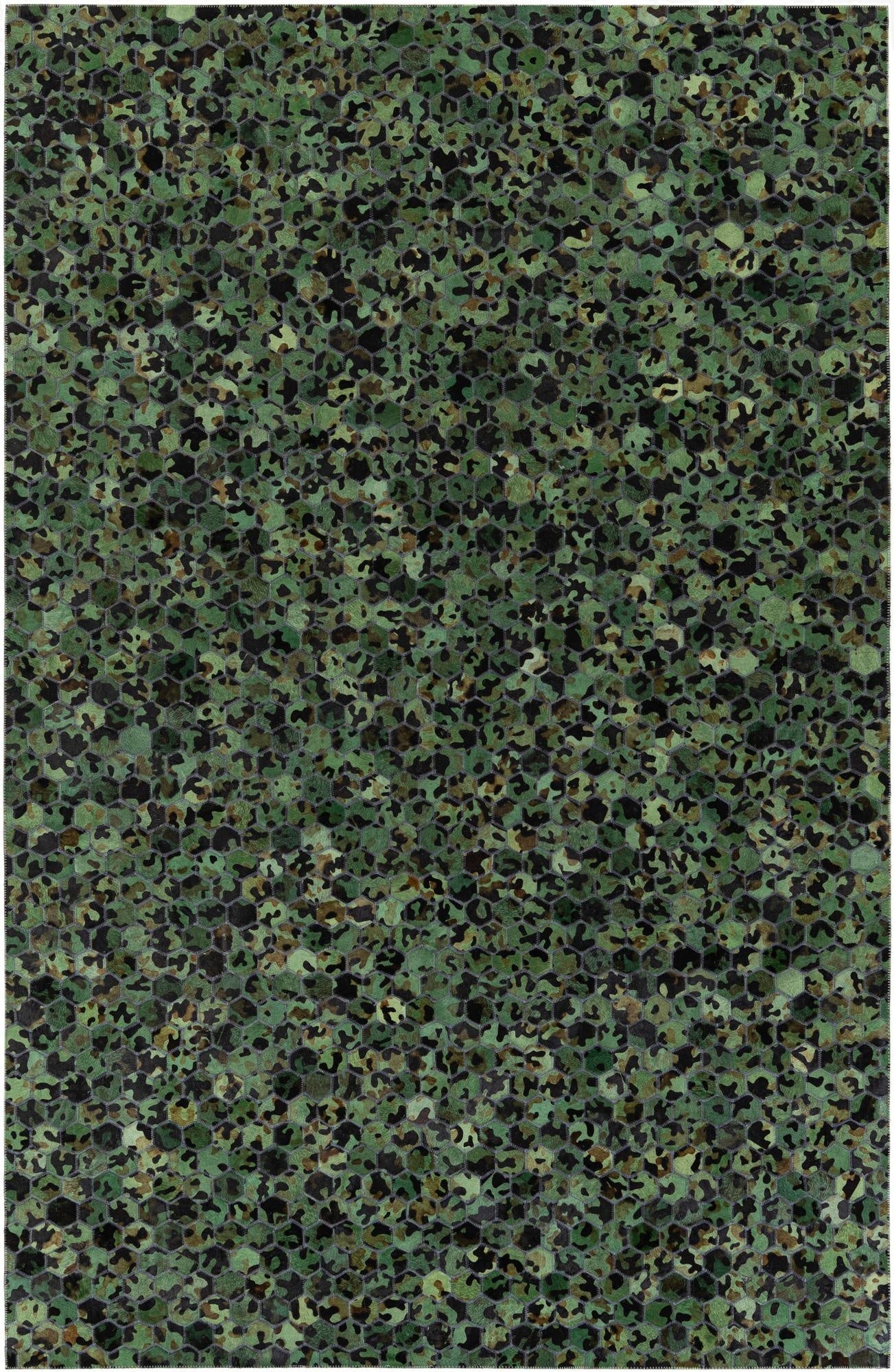 5' x 7' 9 Cowhide Stocks Rug