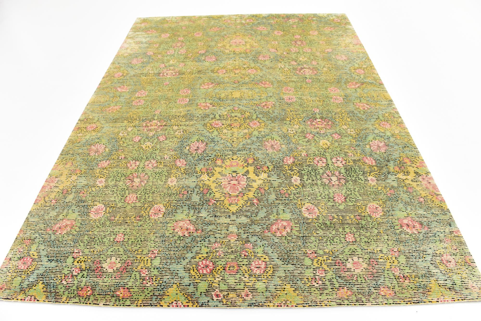6' x 8' 2 Hand Knotted Darya Rug