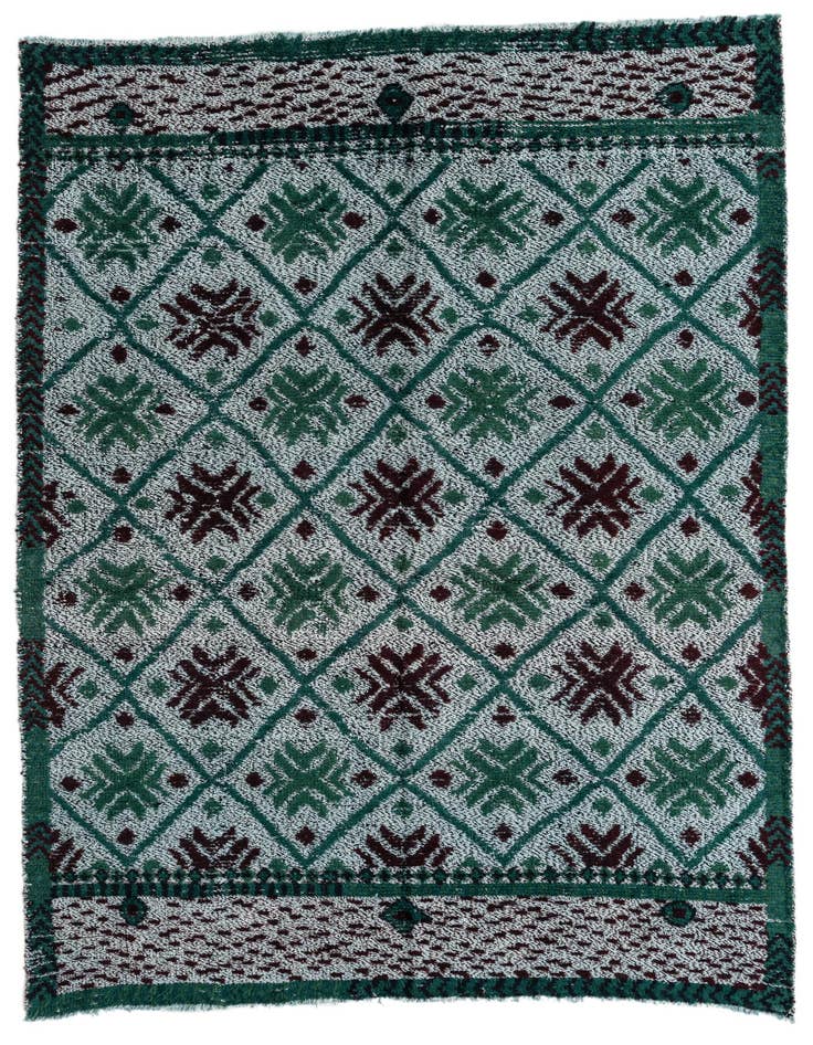 Detail image of 4' 10 x 6' 11 Hand Knotted Darya Wool Rug