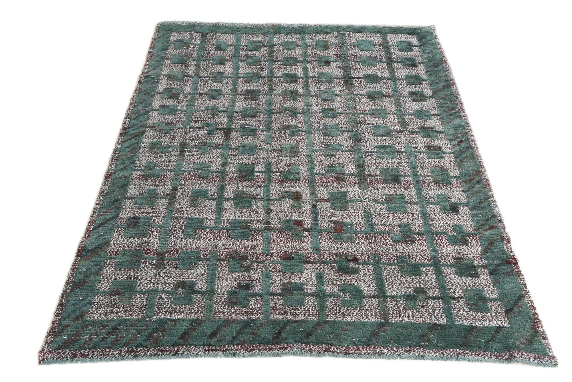 5' x 6' 8 Hand Knotted Darya Wool Rug