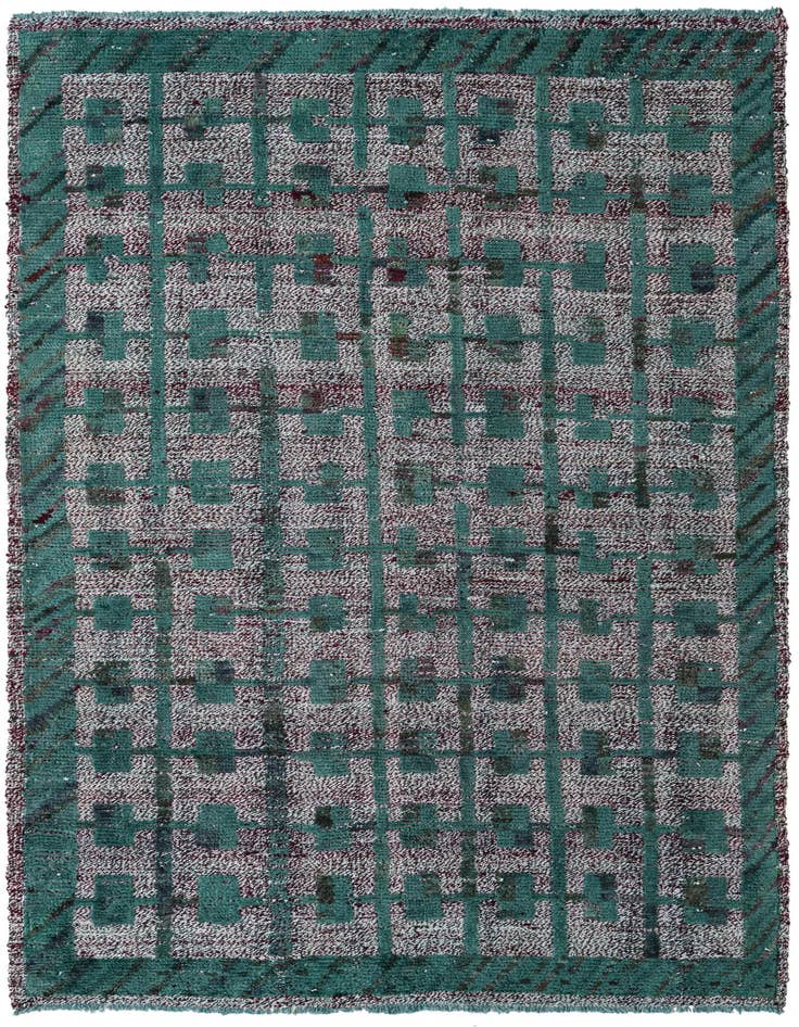 Detail image of 5' x 6' 8 Hand Knotted Darya Wool Rug