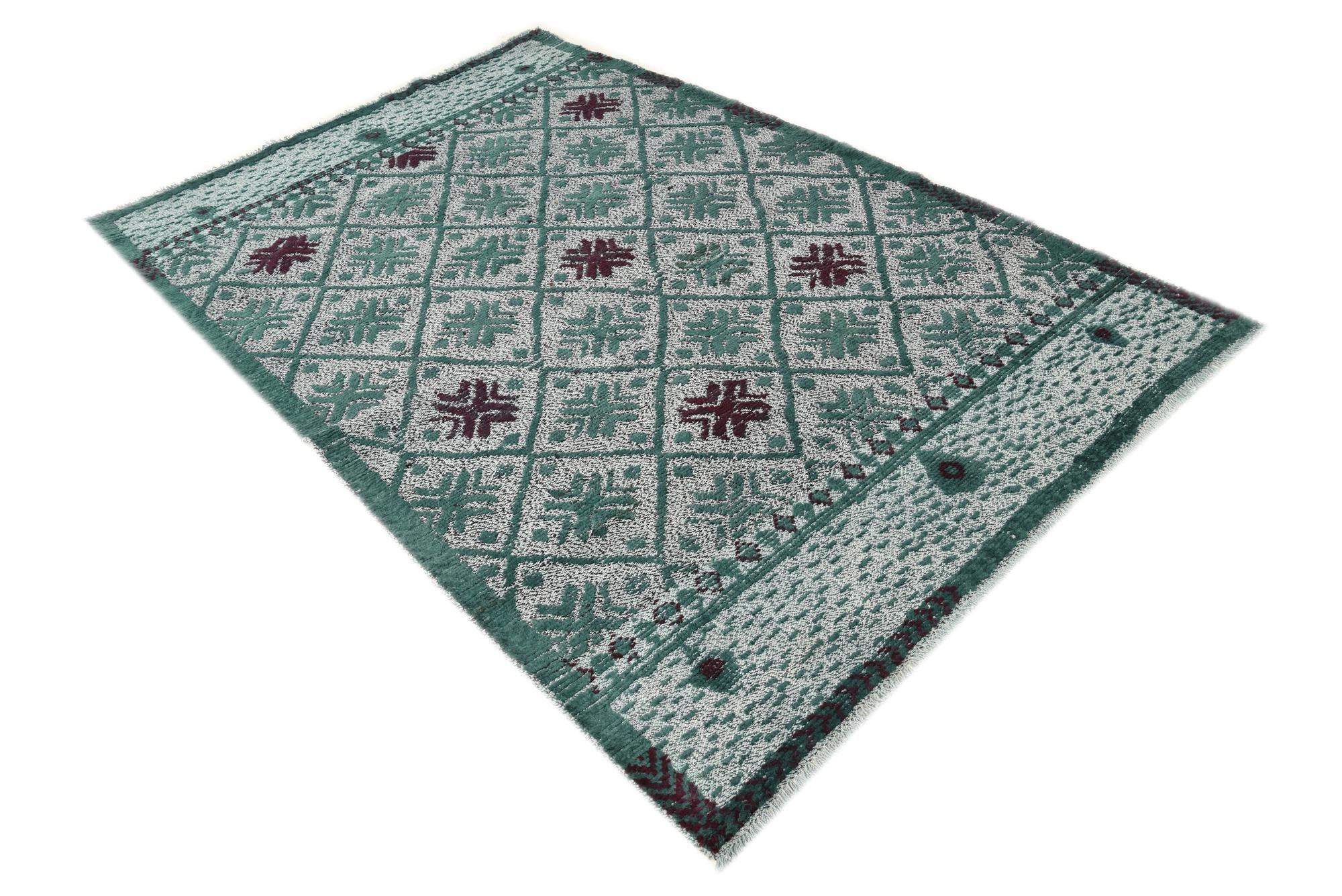 5' 5 x 8' 1 Hand Knotted Darya Wool Rug