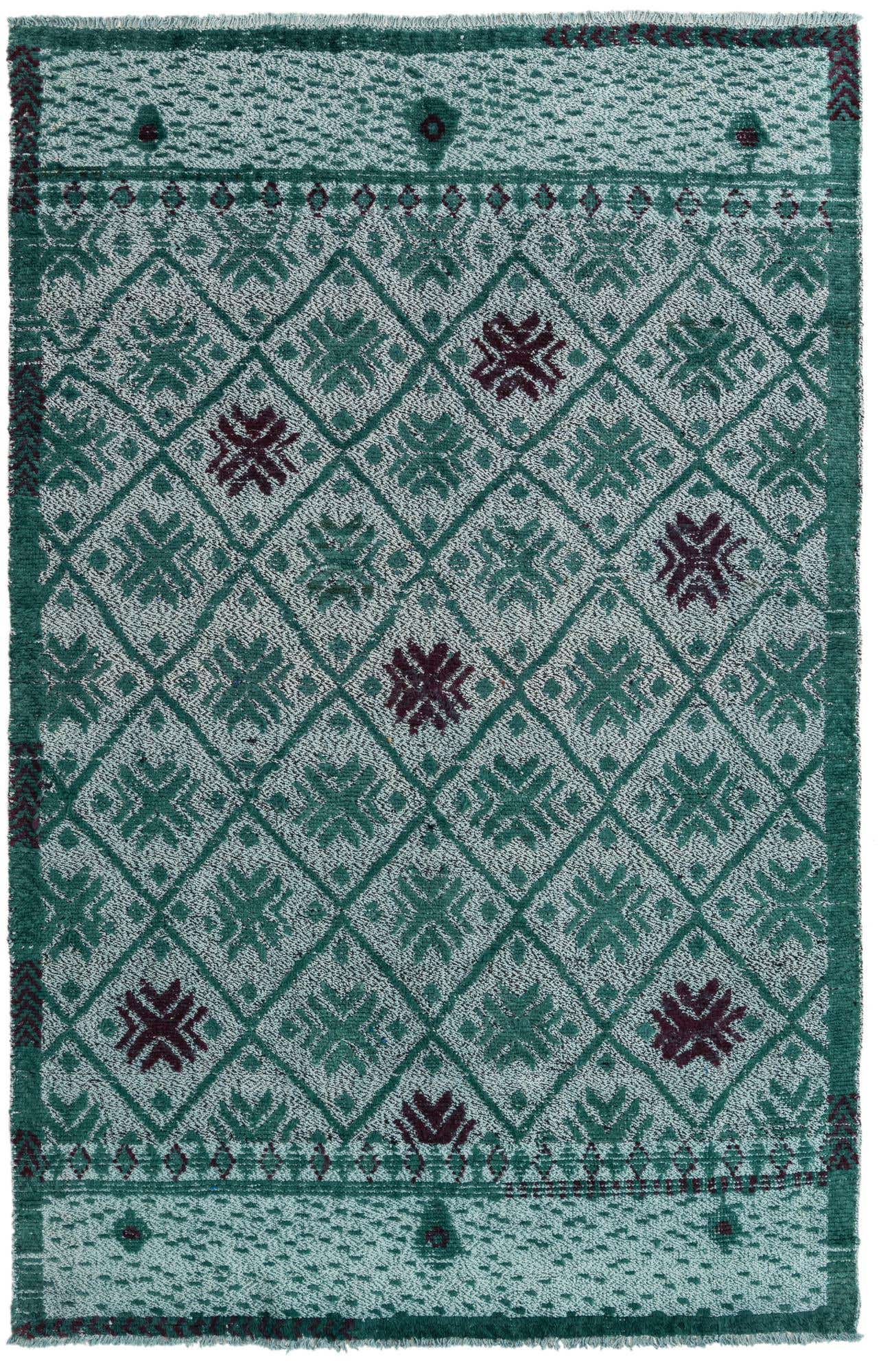 5' 5 x 8' 1 Hand Knotted Darya Wool Rug