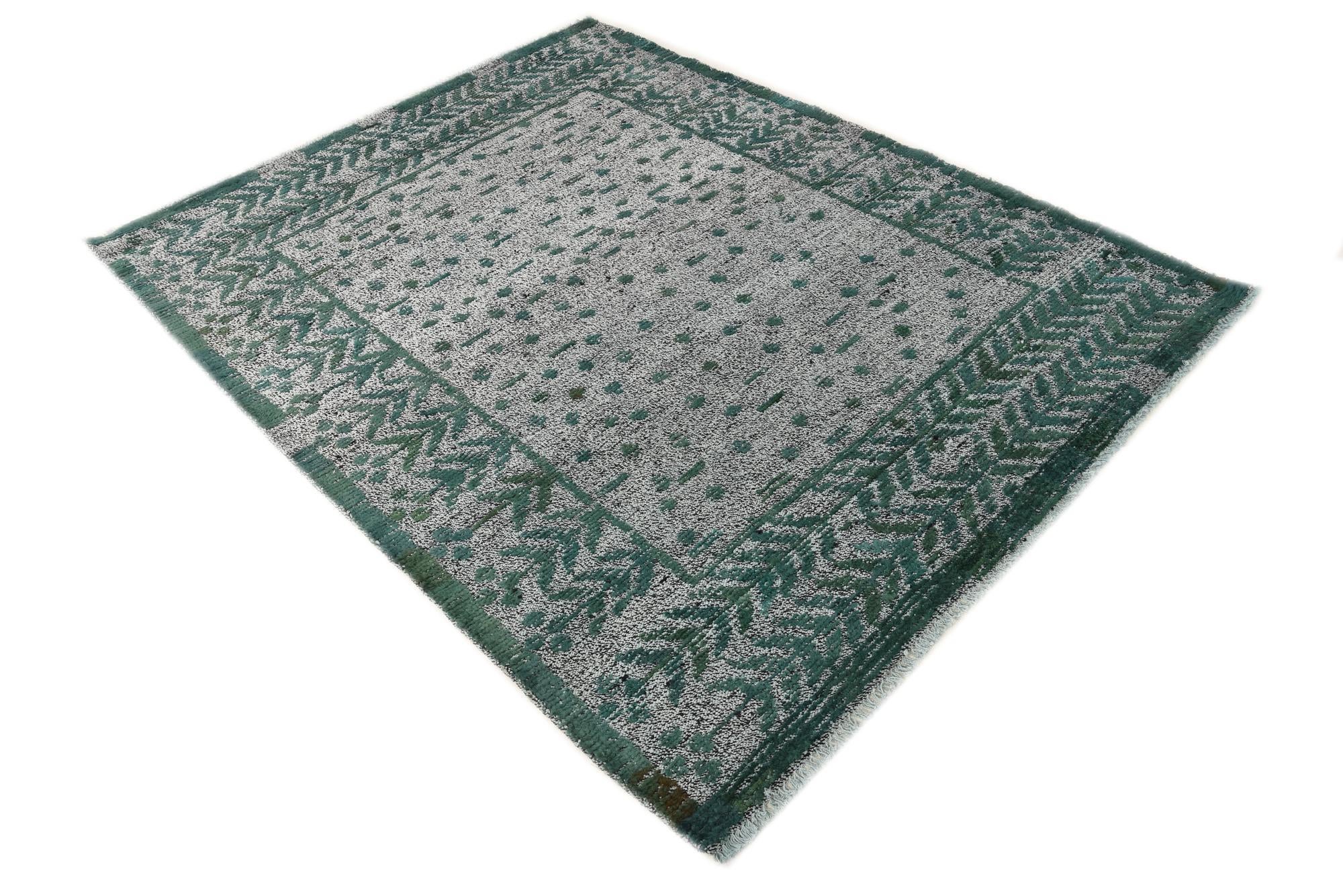 5' 3 x 6' 10 Hand Knotted Darya Wool Rug