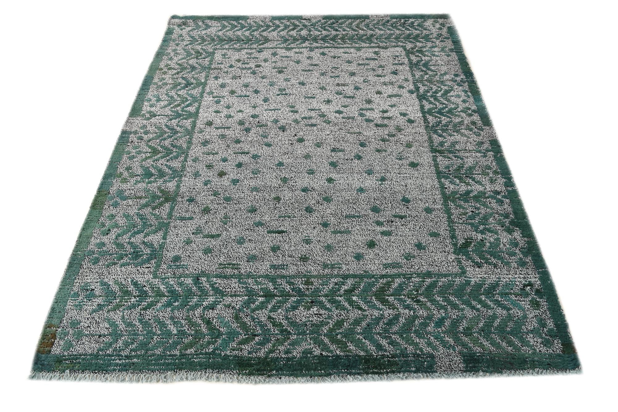 5' 3 x 6' 10 Hand Knotted Darya Wool Rug