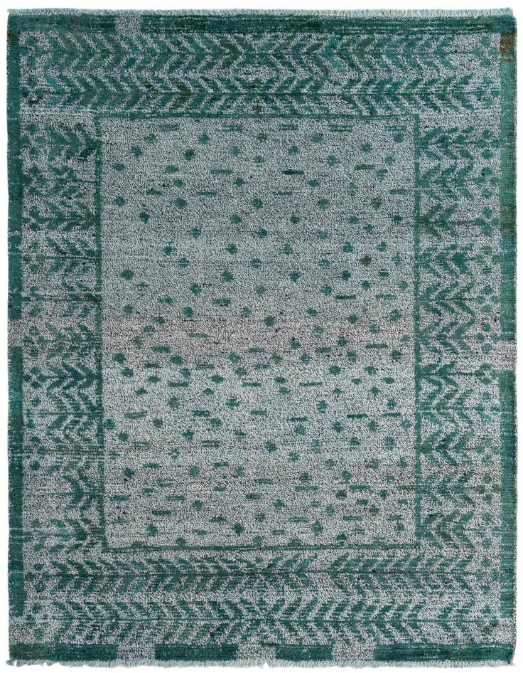 Detail image of 5' 3 x 6' 10 Hand Knotted Darya Wool Rug