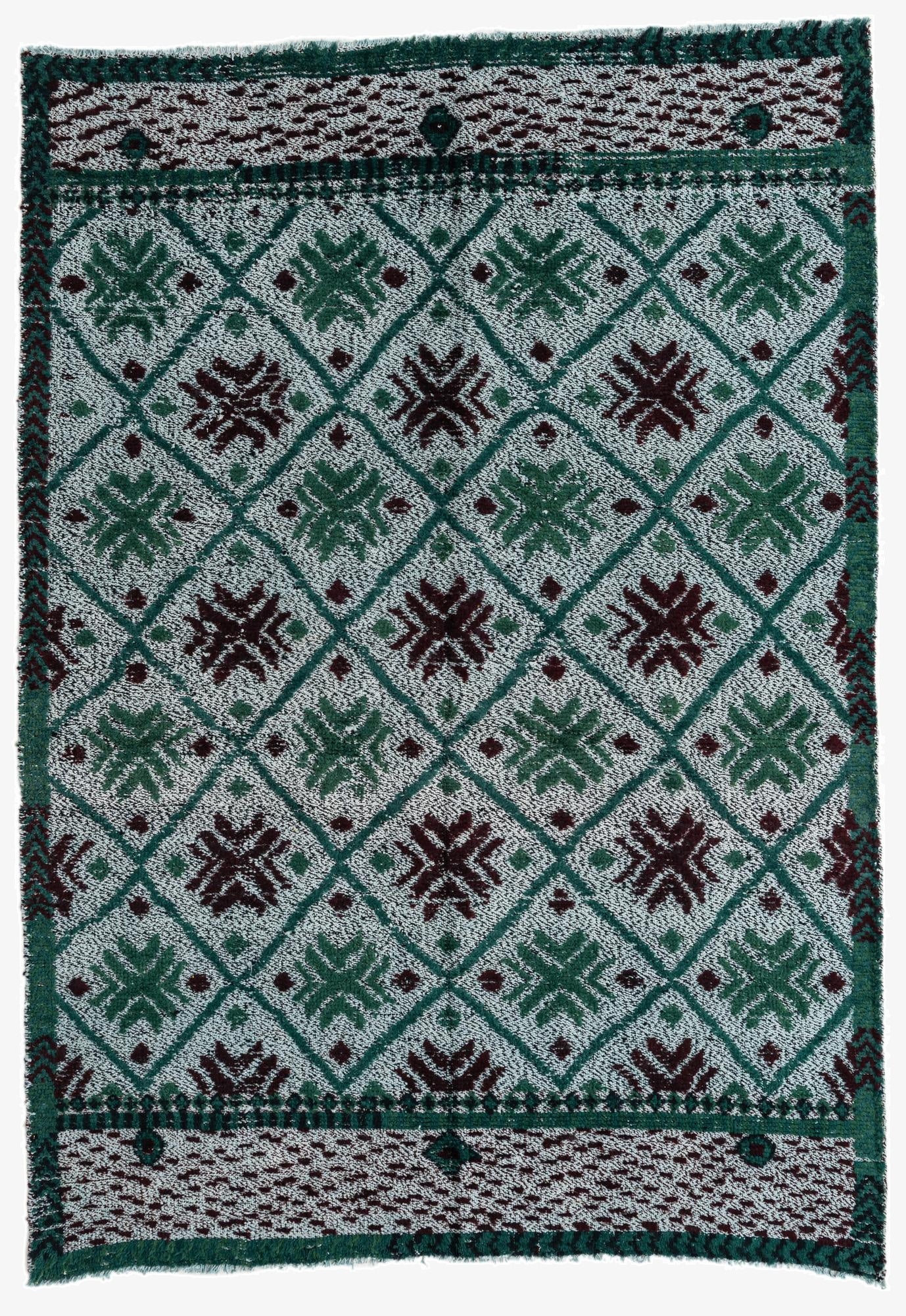 4' 10 x 6' 11  Hand Knotted Darya Wool Rug