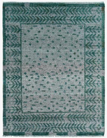 5' 3 x 6' 10 Hand Knotted Darya Wool Rug