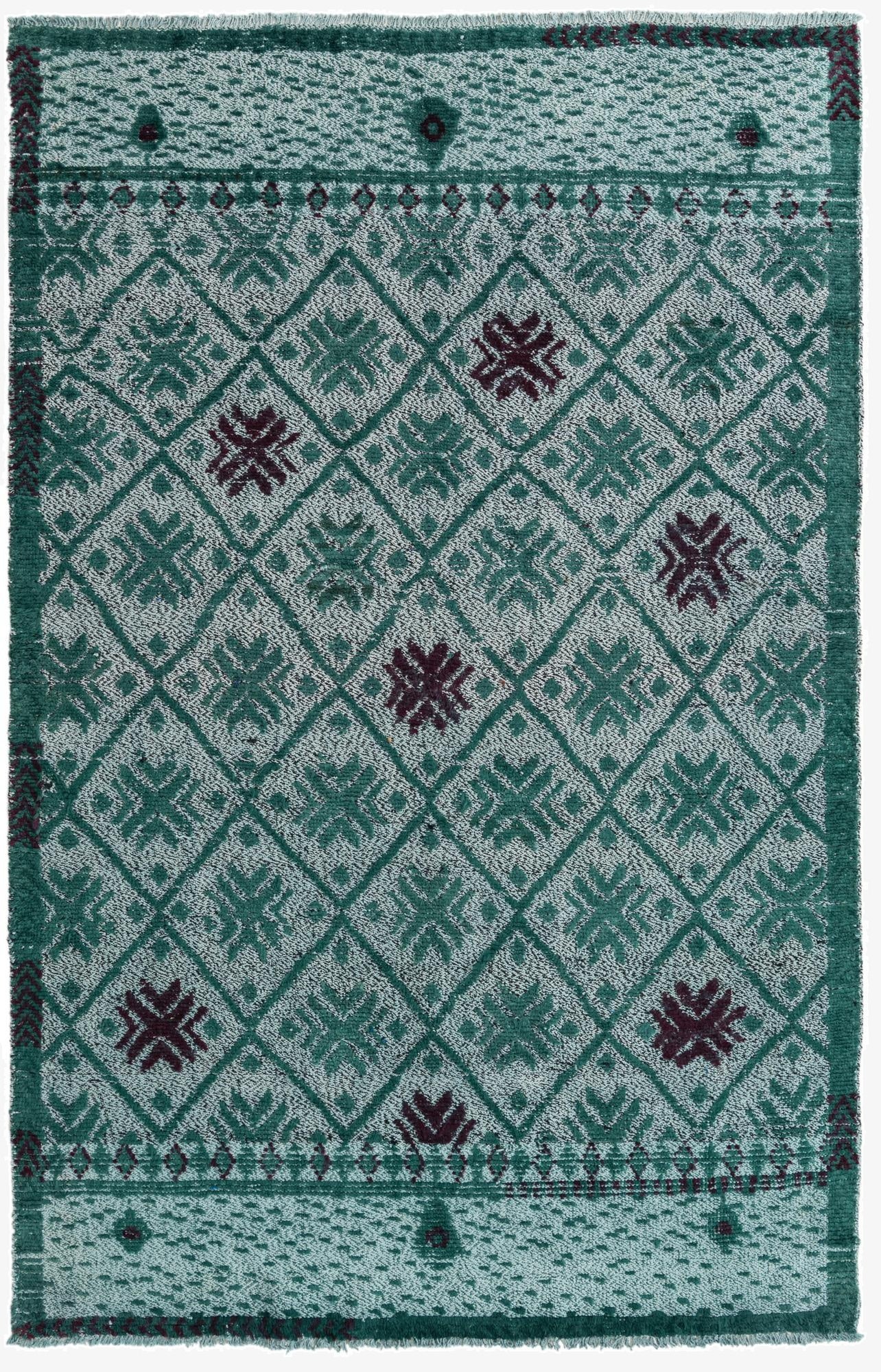 5' 5 x 8' 1  Hand Knotted Darya Wool Rug