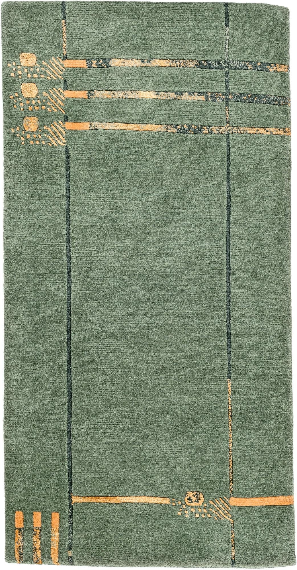 2' 5 x 4' 8 Hand Knotted Gabbeh Rug