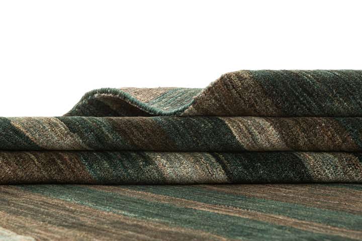 5' x 6' 9 Hand Knotted Gabbeh Wool Rug