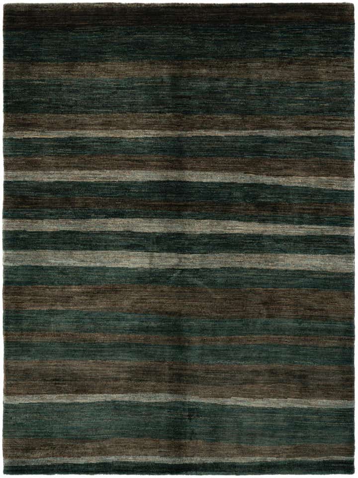 5' x 6' 9 Hand Knotted Gabbeh Wool Rug