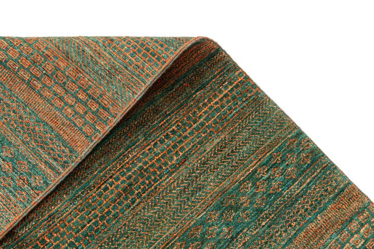 Detail image of 5' 1 x 7' Hand Knotted Gabbeh Wool Rug