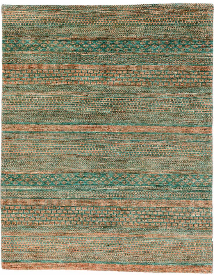 Detail image of 5' 1 x 7' Hand Knotted Gabbeh Wool Rug