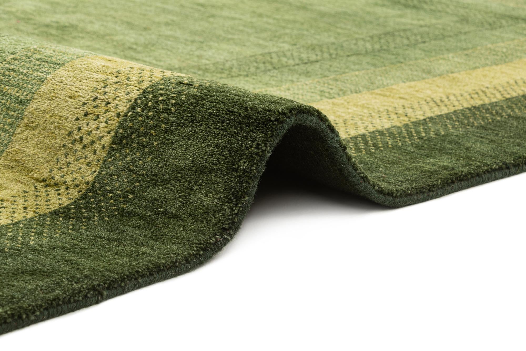 5' x 6' 8 Hand Knotted Gabbeh Wool Rug