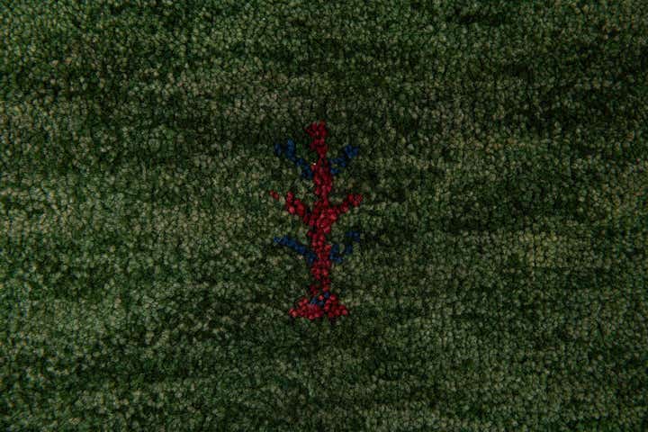 4' x 6' Hand Knotted Gabbeh Wool Rug