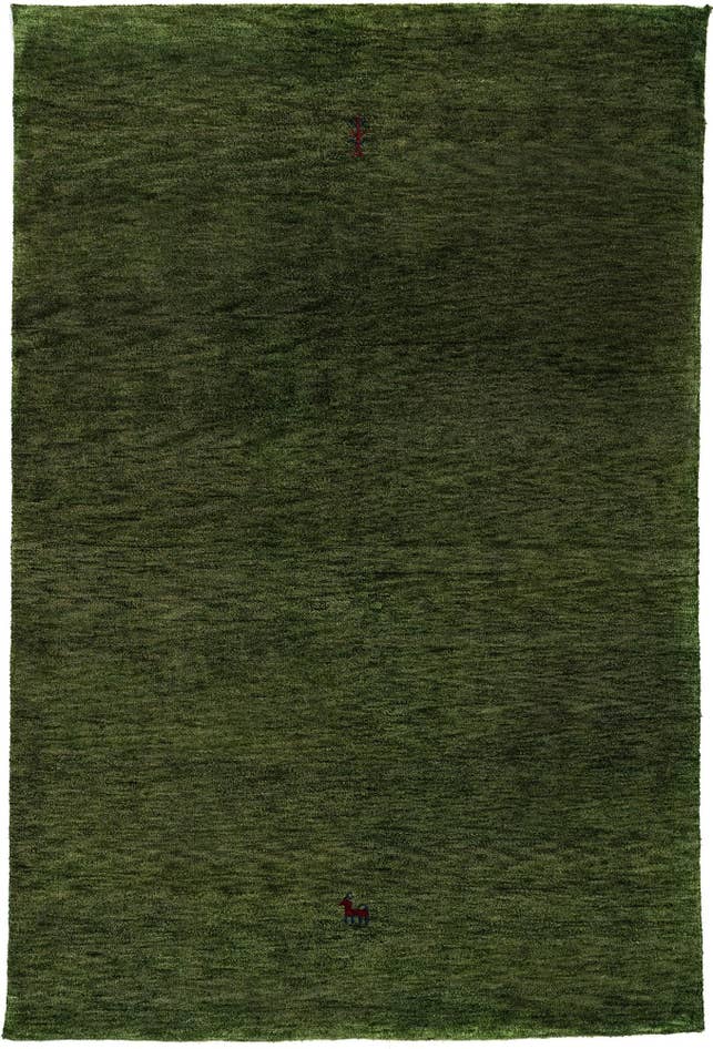 Detail image of 4' x 6' Hand Knotted Gabbeh Wool Rug