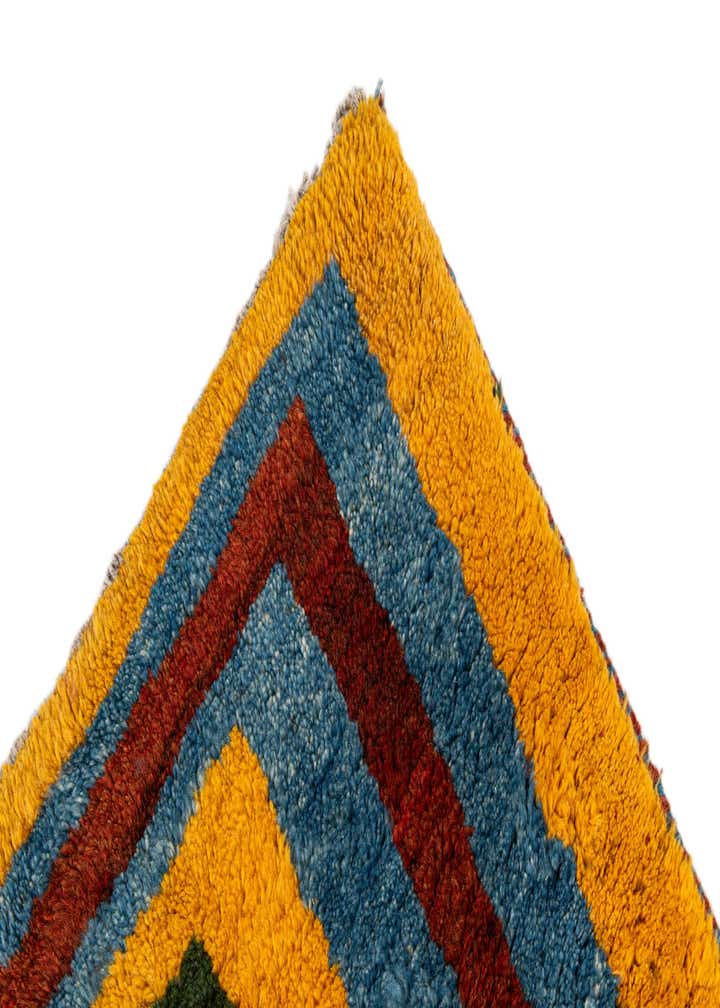 6' 9 x 9' 8 Hand Knotted Gabbeh Wool Rug