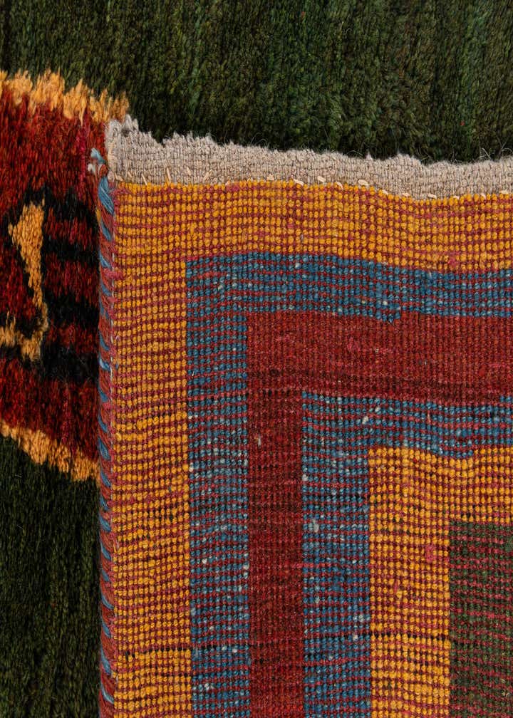 6' 9 x 9' 8 Hand Knotted Gabbeh Wool Rug