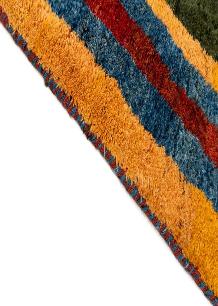6' 9 x 9' 8 Hand Knotted Gabbeh Wool Rug