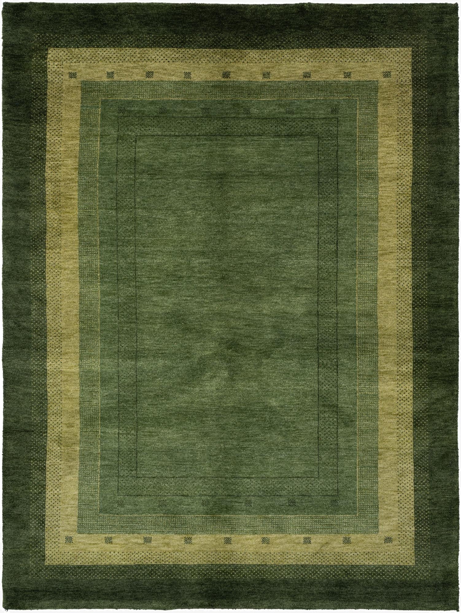 5' x 6' 8  Hand Knotted Gabbeh Wool Rug
