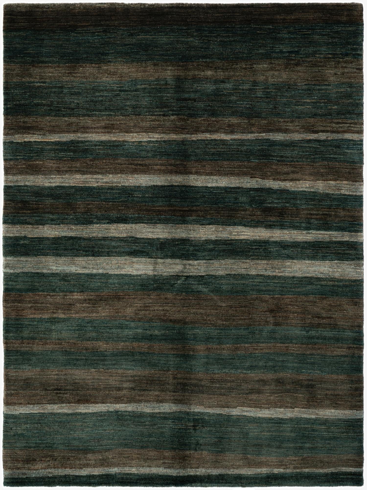 5' x 6' 9  Hand Knotted Gabbeh Wool Rug