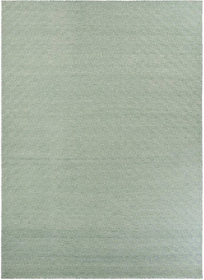 Detail image of 10' x 14' 1 Hand Woven Geo Trellis Flatweave Rug