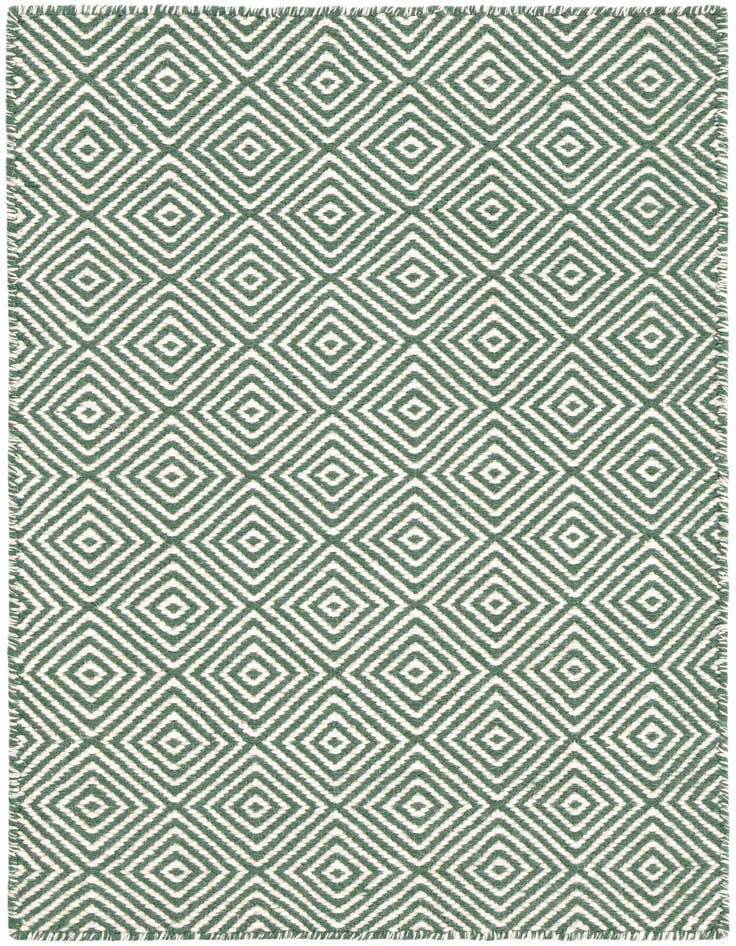 Detail image of 2' x 3' 1 Hand Woven Geo Trellis Flatweave Rug