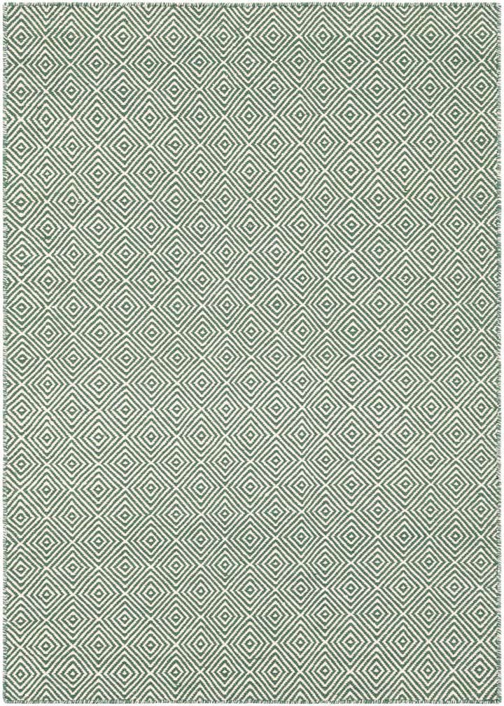 4' 1 x 6' 1 Hand Woven Geo Trellis Flatweave Rug