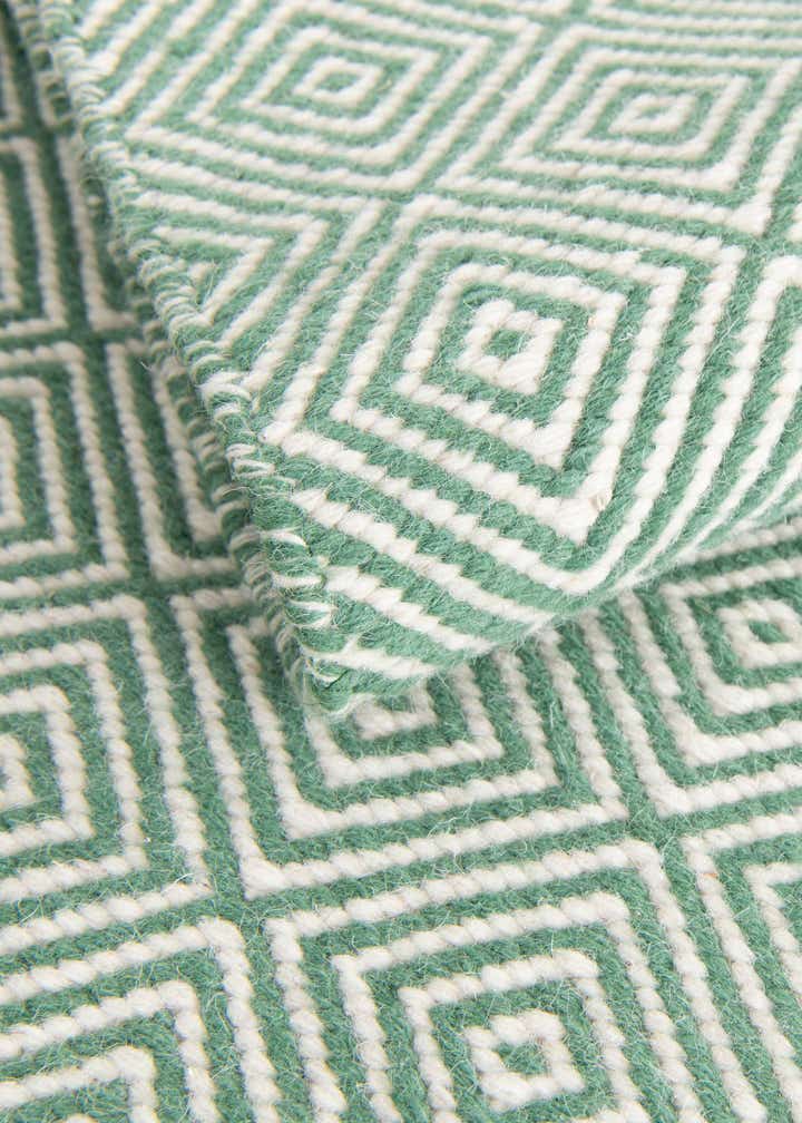 6' 1 x 9' Hand Woven Geo Trellis Flatweave Rug