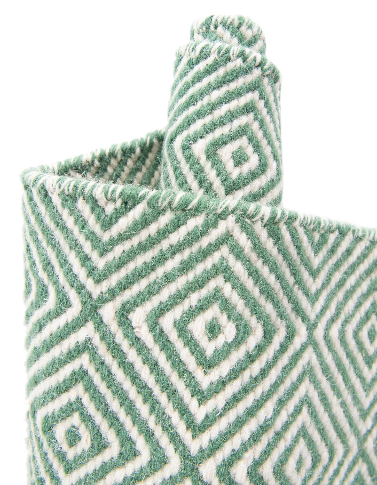 10' x 14' 1 Hand Woven Geo Trellis Flatweave Rug
