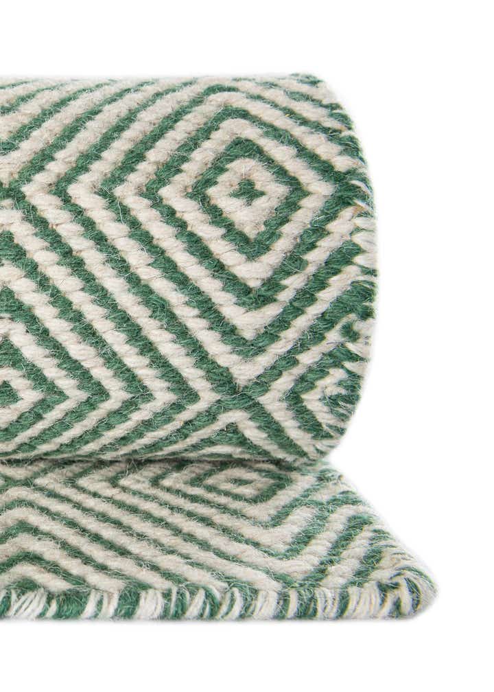 6' 1 x 9' Hand Woven Geo Trellis Flatweave Rug