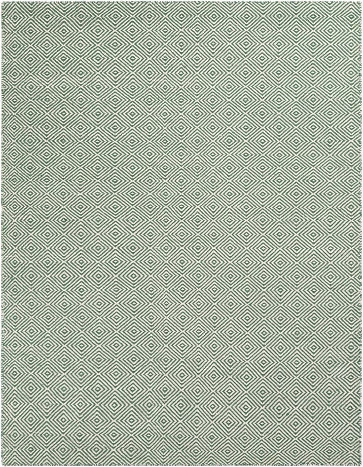 Detail image of 5' 1 x 8' Hand Woven Geo Trellis Flatweave Rug