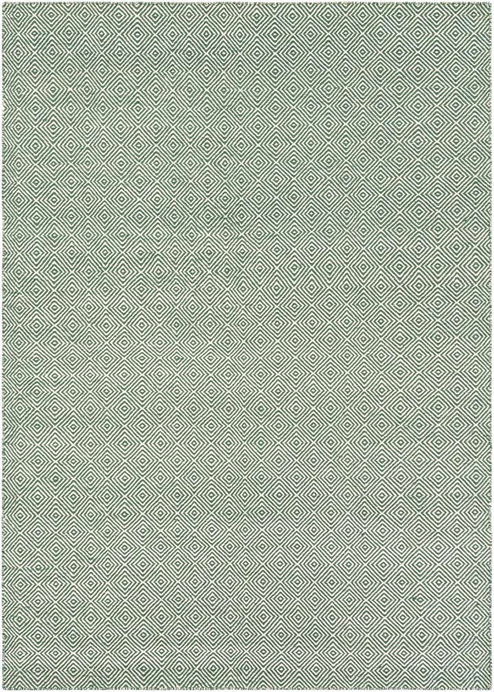 6' 1 x 9' Hand Woven Geo Trellis Flatweave Rug