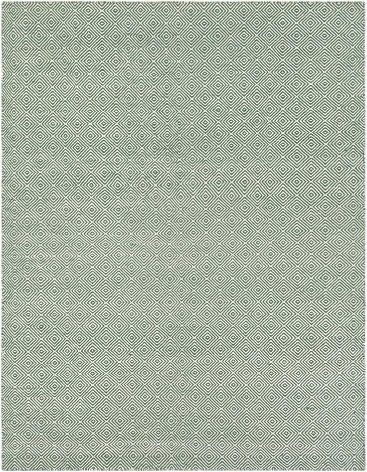 Detail image of 6' 1 x 9' Hand Woven Geo Trellis Flatweave Rug