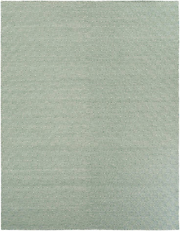 Detail image of 9' x 12' Hand Woven Geo Trellis Flatweave Rug