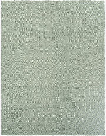 Green Hand Woven Geo Trellis Flatweave Rug