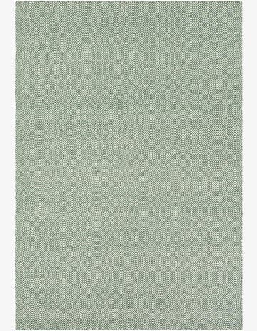 6' 1 x 9' Hand Woven Geo Trellis Flatweave Rug