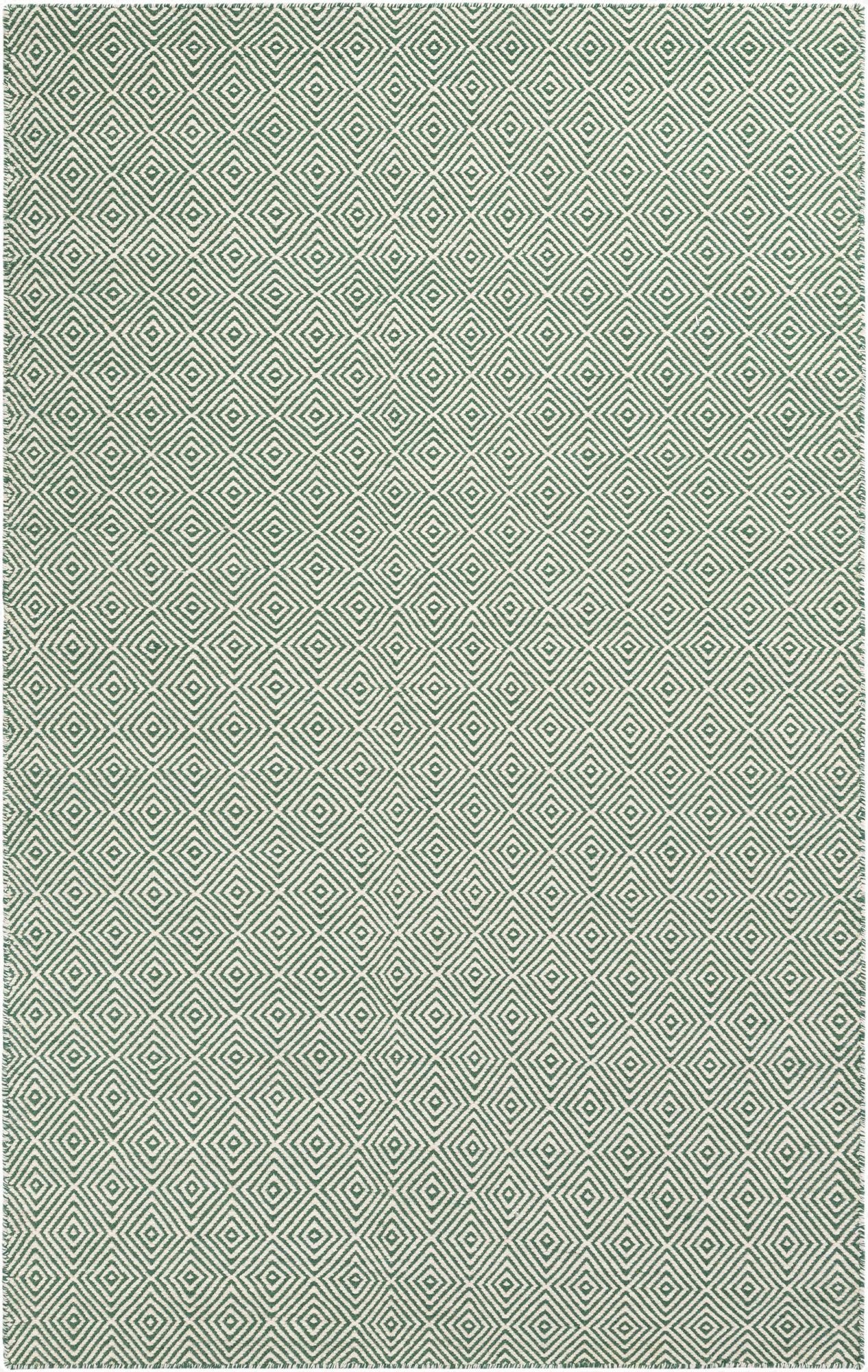 5' 1 x 8'  Hand Woven Geo Trellis Flatweave Rug