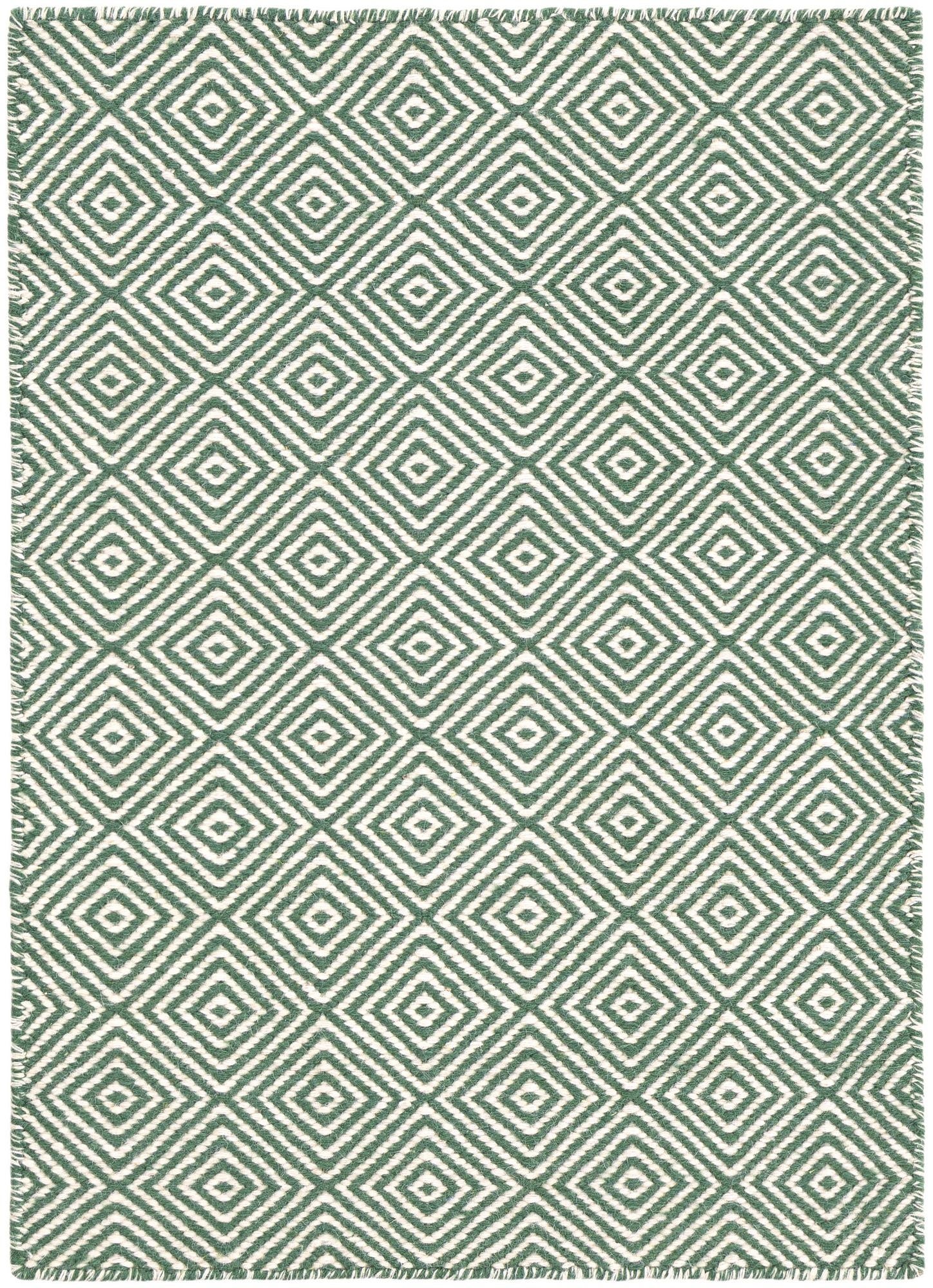 2' x 3' 1  Hand Woven Geo Trellis Flatweave Rug