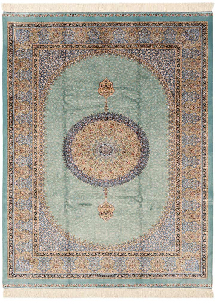 4' 9 x 7' 5 Ghom Design Rug