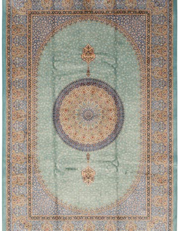 4' 9 x 7' 5 Ghom Design Rug