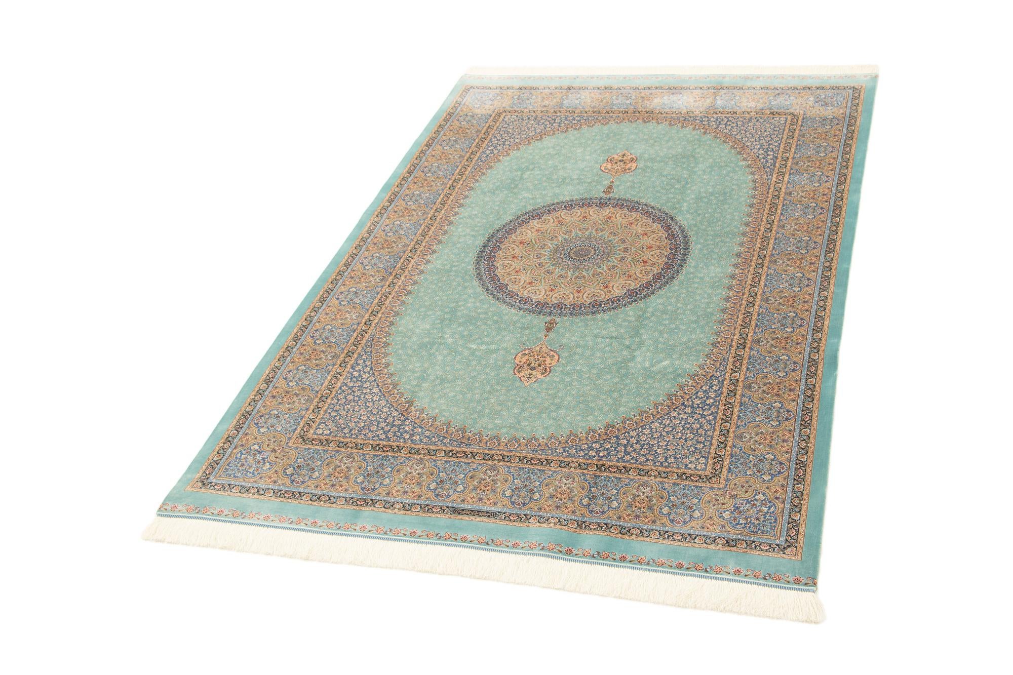 4' 9 x 7' 5 Ghom Design Rug